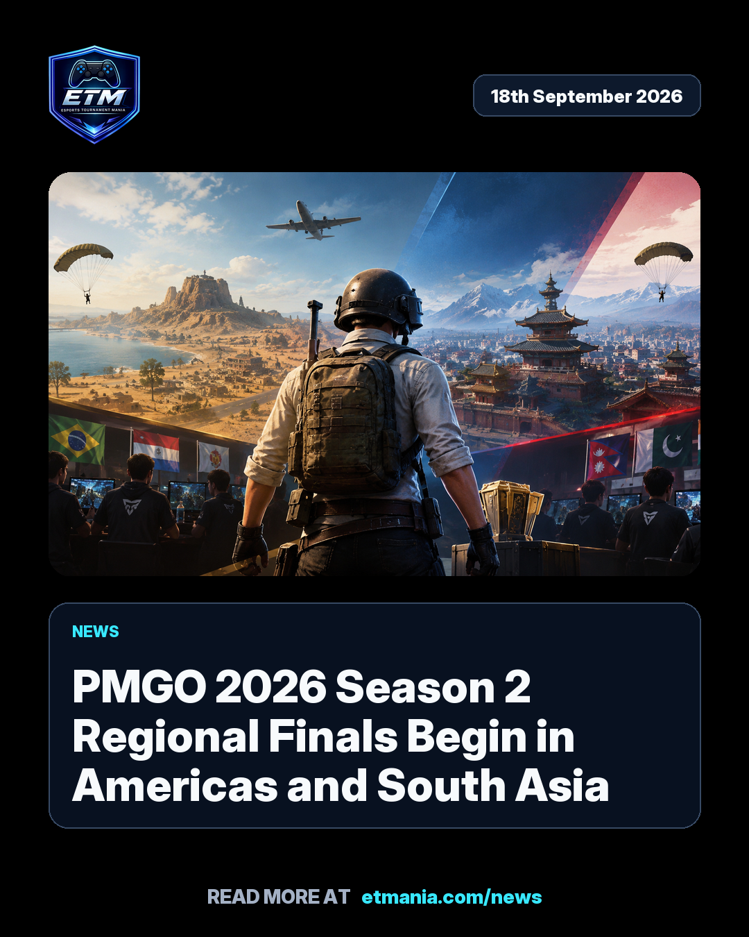 ETM share card preview for PMGO 2026 Season 2 Regional Finals Begin in Americas and South Asia