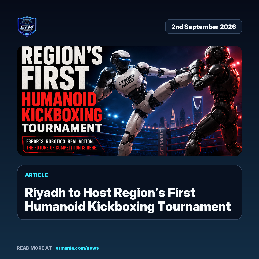 ETM share card preview for Riyadh to Host Region’s First Humanoid Kickboxing Tournament