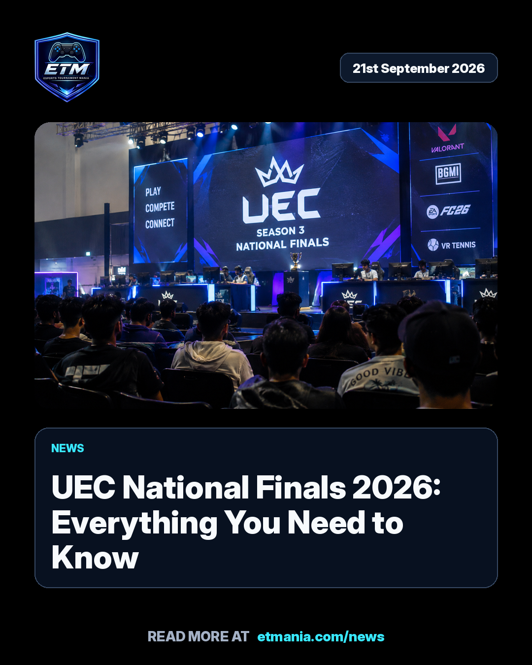 ETM share card preview for UEC National Finals 2026: Everything You Need to Know